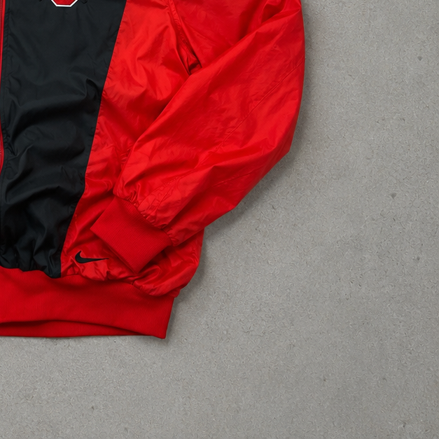 Y2K Vintage Nike Windbreaker Red, Bunt Rare (XL)