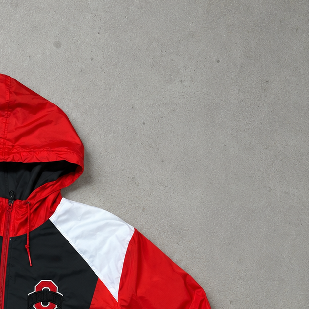 Y2K Vintage Nike Windbreaker Red, Bunt Rare (XL)