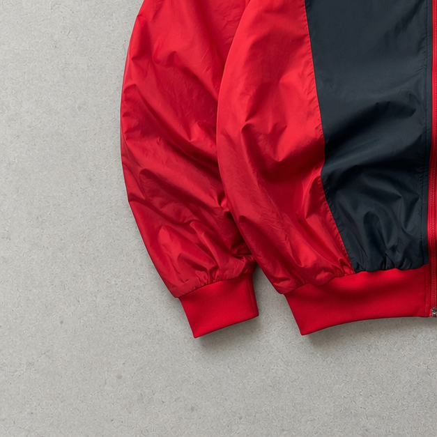 Y2K Vintage Nike Windbreaker Red, Bunt Rare (XL)