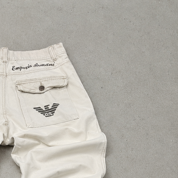 Armani Jeans Cargo Pants Creme Rare (W32 | DE 48)