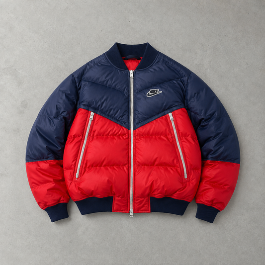 Nike Marken-Menü Jacket Marineblau, Rot Limited (Size S)
