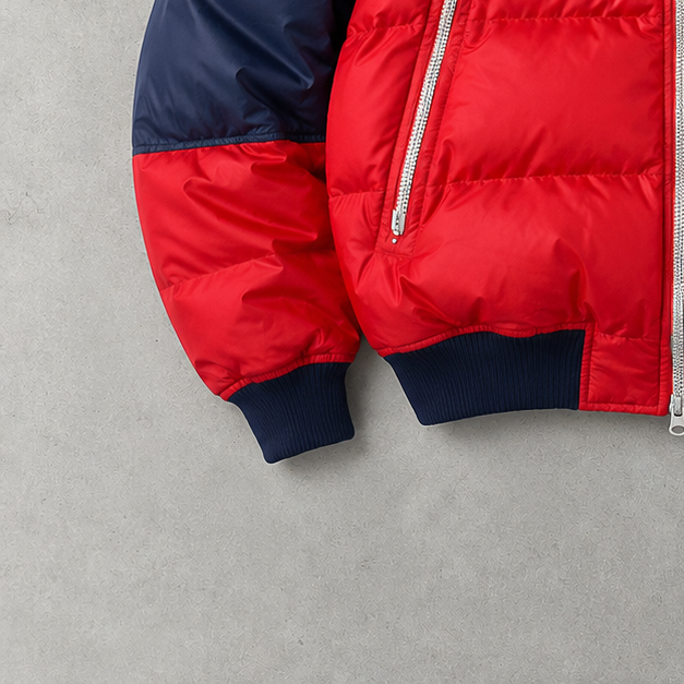 Nike Marken-Menü Jacket Marineblau, Rot Limited (Size S)