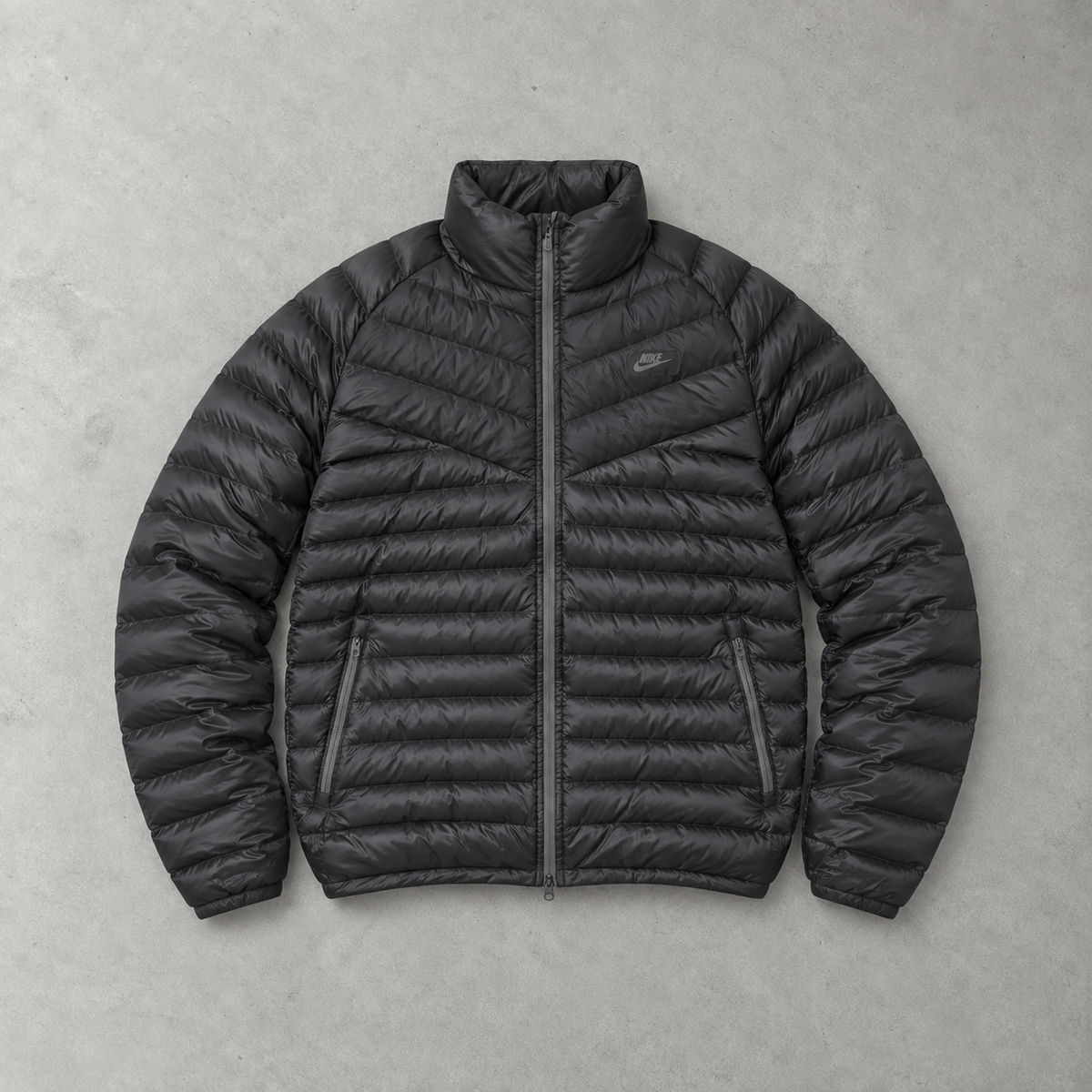 Seltene schwarze Y2K Nike Jacke (L)
