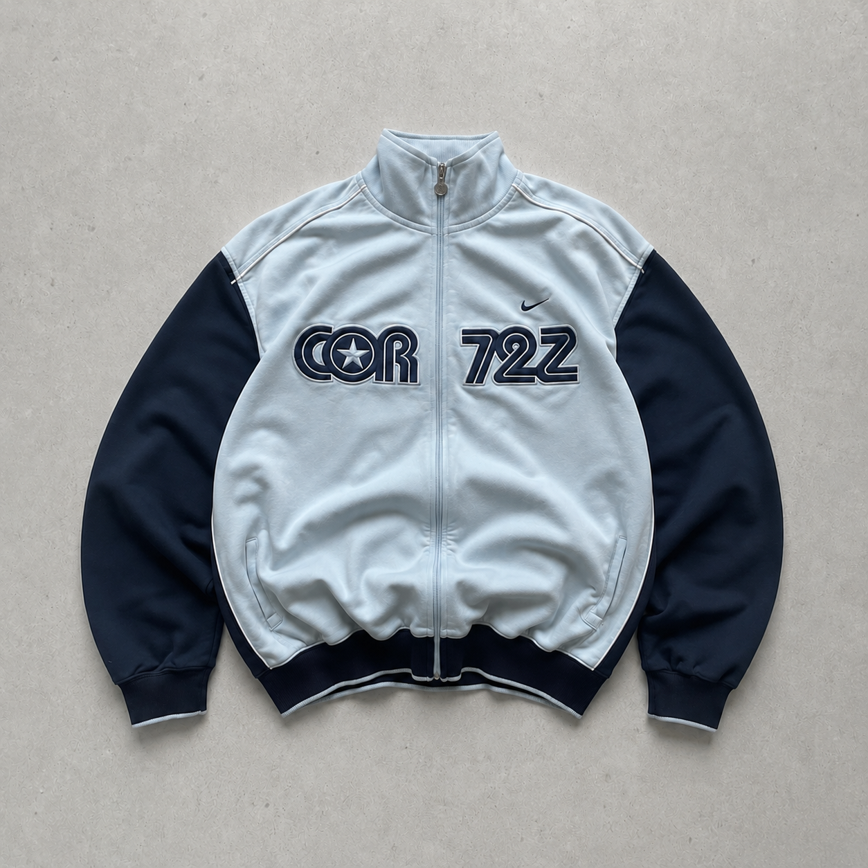 Nike Track Jacket Hellblau, Blau Rare (XL) Stitched Logo