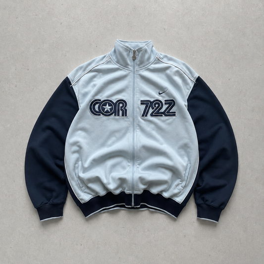 Nike Track Jacket Hellblau, Blau Rare (XL) Stitched Logo