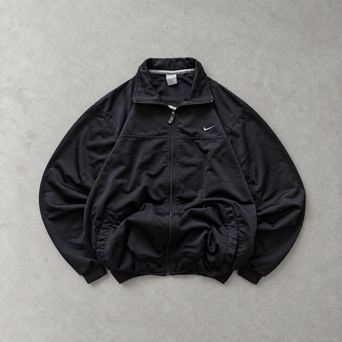 Y2K Nike Track Jacket Schwarz Rare (M)