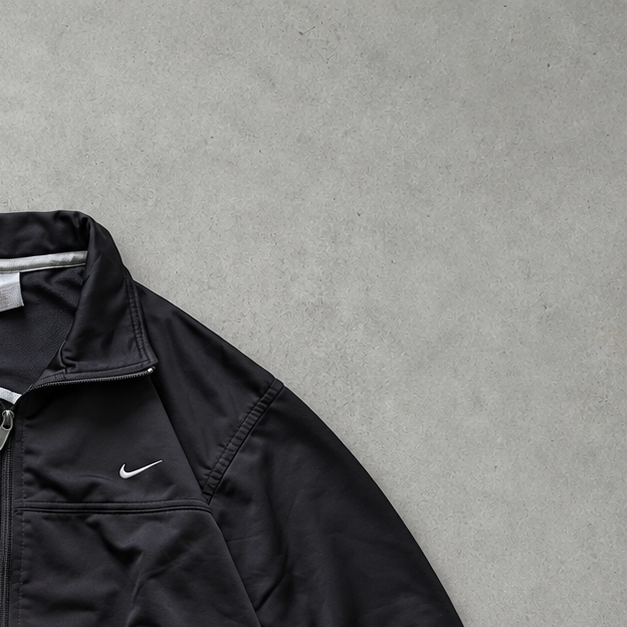 Y2K Nike Track Jacket Schwarz Rare (M)