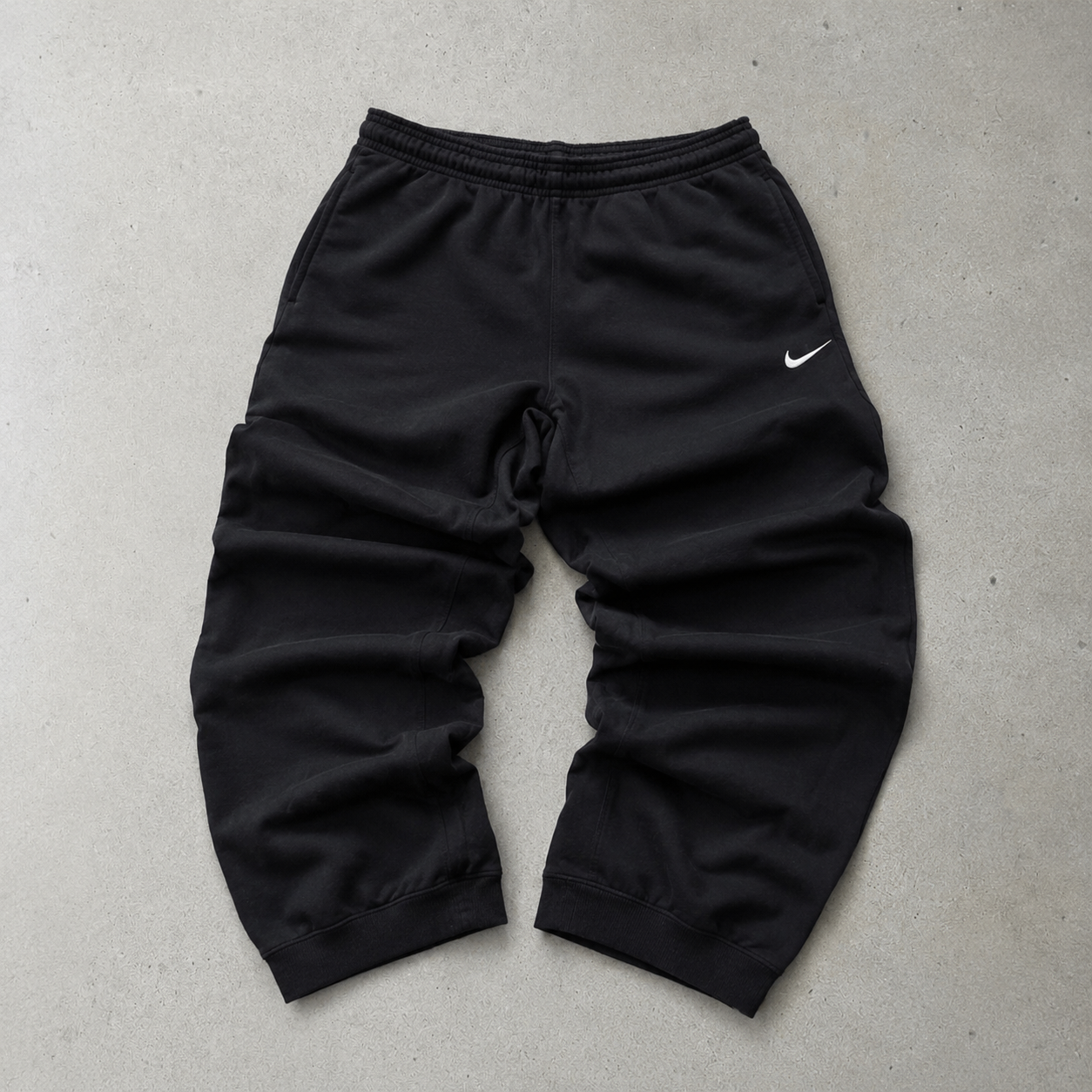 NIKE Track Pants Black Limited (M) Stitched Logo