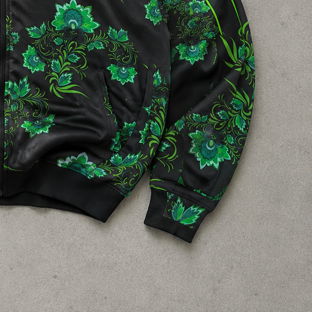 2018 Nike Track Jacket Schwarz, Grün Rare (XL) Stitched Logo