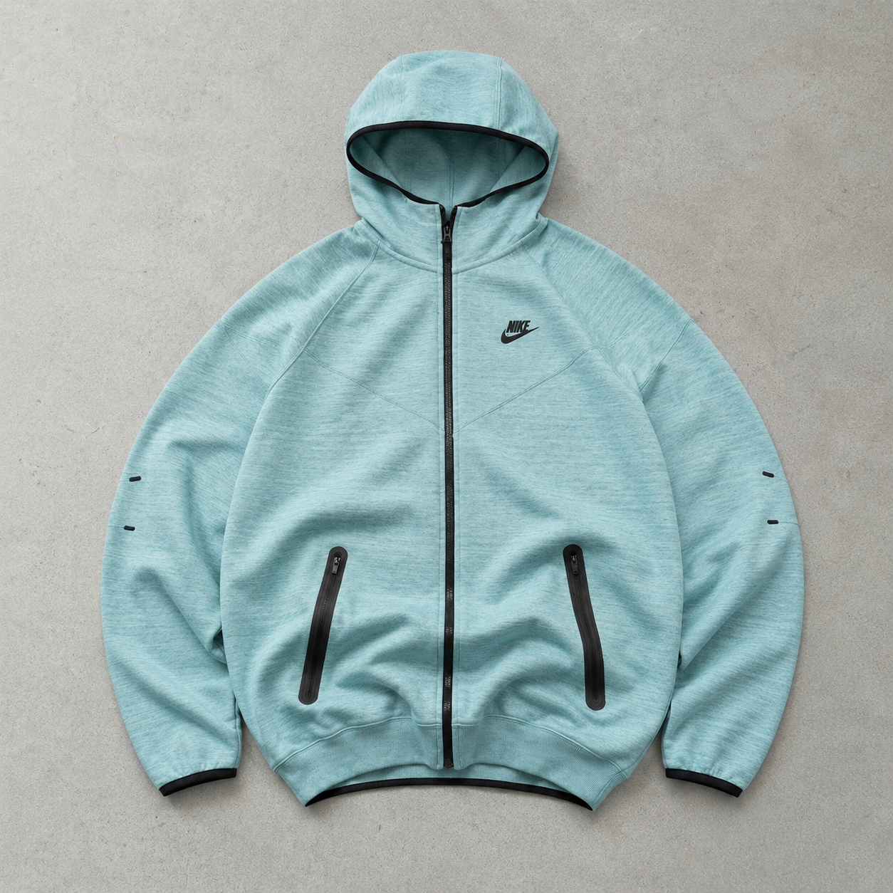 Nike Fleece Jacket Hellblau Rare (XL) Stitched Logo