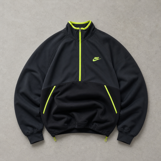 Nike Fleece Jacket Schwarz, Gelb Limited (XL) Stitched Logo