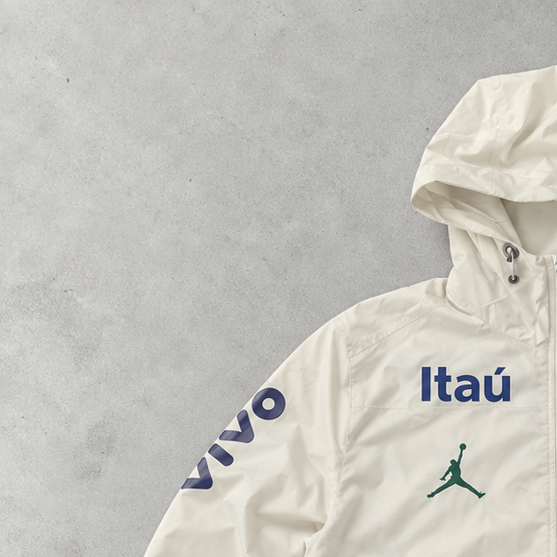 Brasilien Nike Windbreaker Creme, Beige Limited (M)