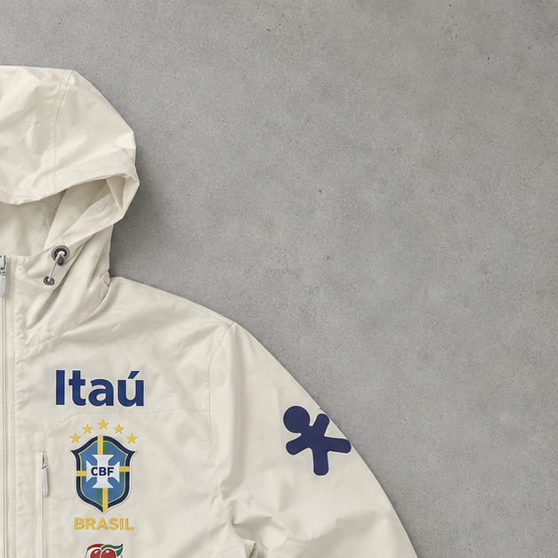 Brasilien Nike Windbreaker Creme, Beige Limited (M)