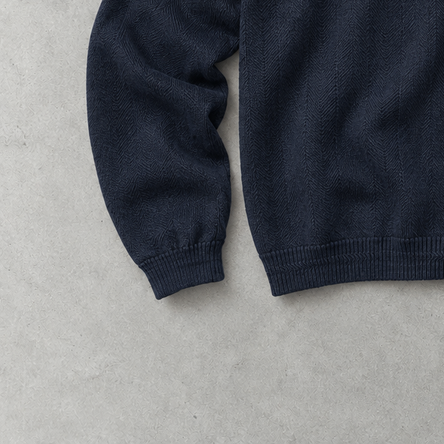 Ralph Lauren Sweater Marineblau Rare (XL) Stitched Logo