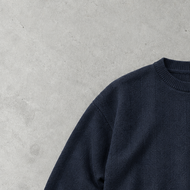 Ralph Lauren Sweater Marineblau Rare (XL) Stitched Logo