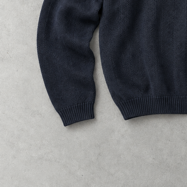 Ralph Lauren Sweater Marineblau Rare (XL) Stitched Logo