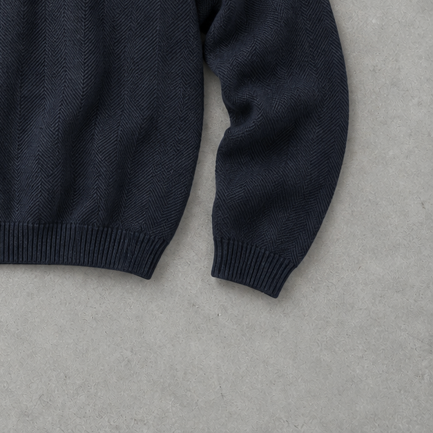 Ralph Lauren Sweater Marineblau Rare (XL) Stitched Logo