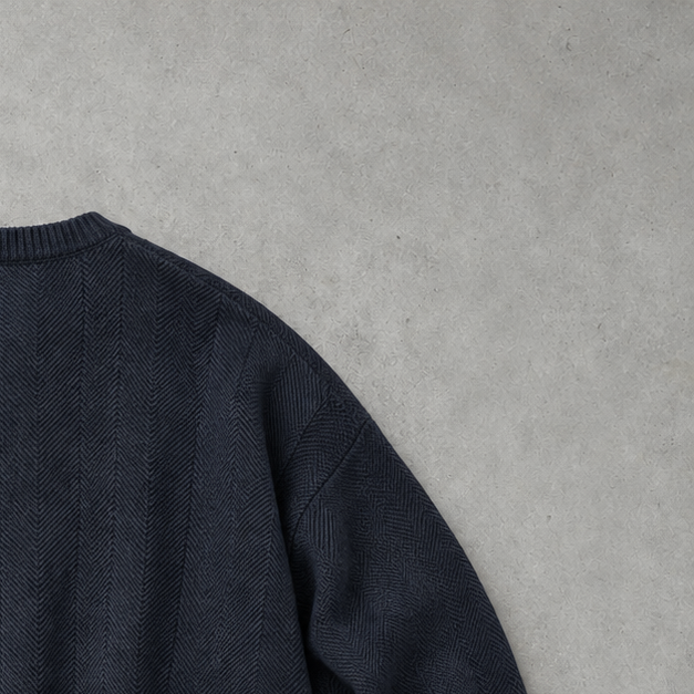 Ralph Lauren Sweater Marineblau Rare (XL) Stitched Logo