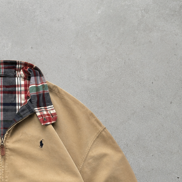 Ralph Lauren Harrington Jacket Beige / Brown Limited (S)