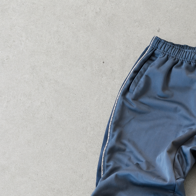 NIKE Track Pants Grey / Blue Rare (M)