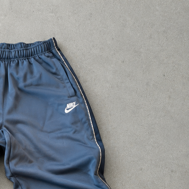 NIKE Track Pants Grey / Blue Rare (M)