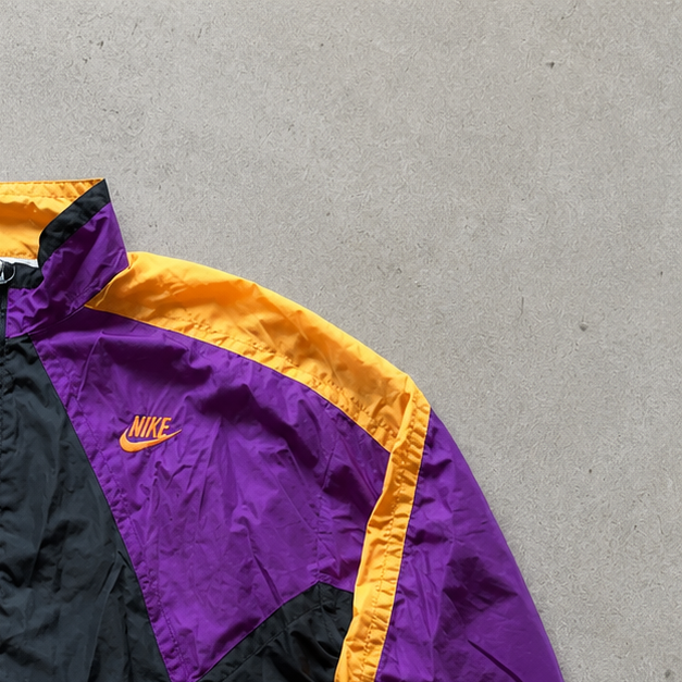 90s Y2K 1992 Nike Windbreaker Purple, Black Limited (M)
