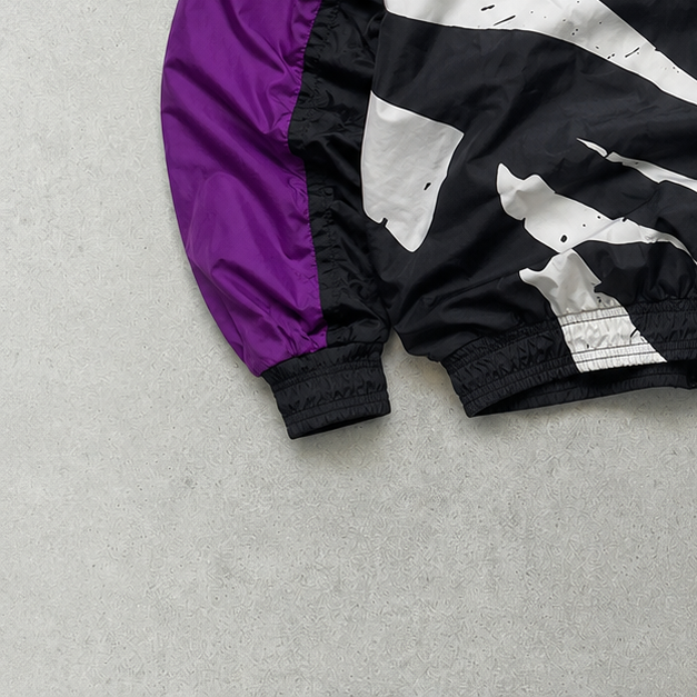 90s Y2K 1992 Nike Windbreaker Purple, Black Limited (M)