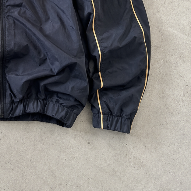 Barcelona 2001 Nike Fleece Jacket Marineblau, Gold Rare Stitched Logo (Size L)