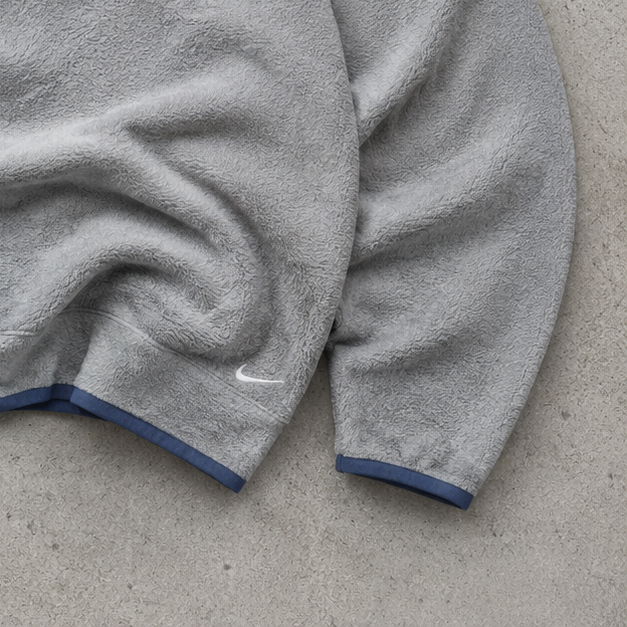 France Football Nike Streetwear Piece Grün, Grau Rare (L) Stitched Logo