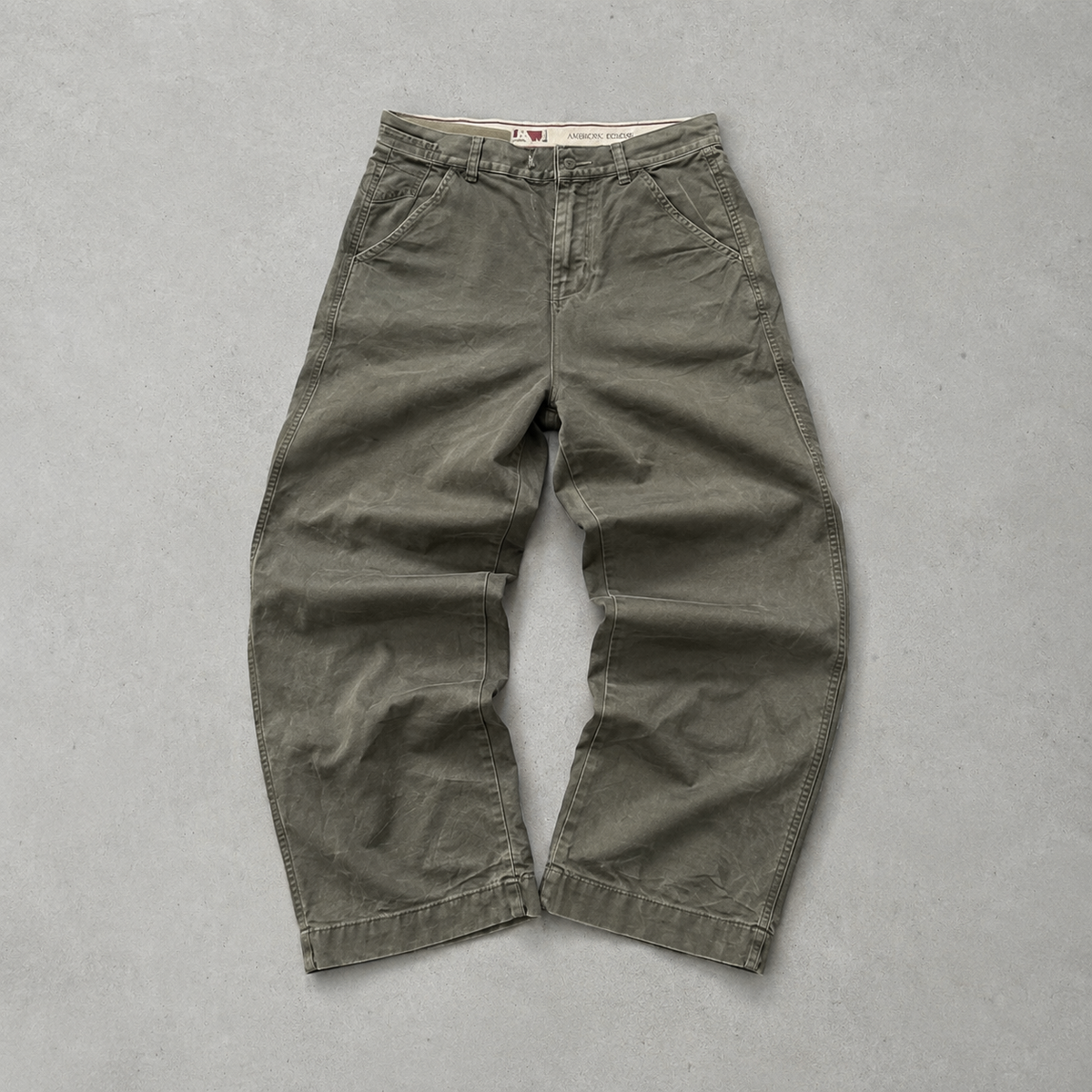 Vintage Armani Jeans Bootcut Jeans Khaki Rare (S)