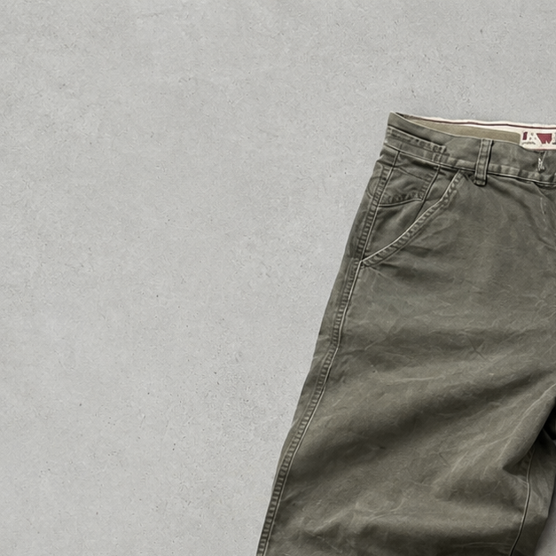 Vintage Armani Jeans Bootcut Jeans Khaki Rare (S)