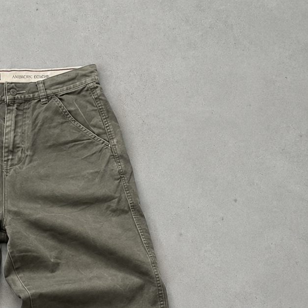Vintage Armani Jeans Bootcut Jeans Khaki Rare (S)