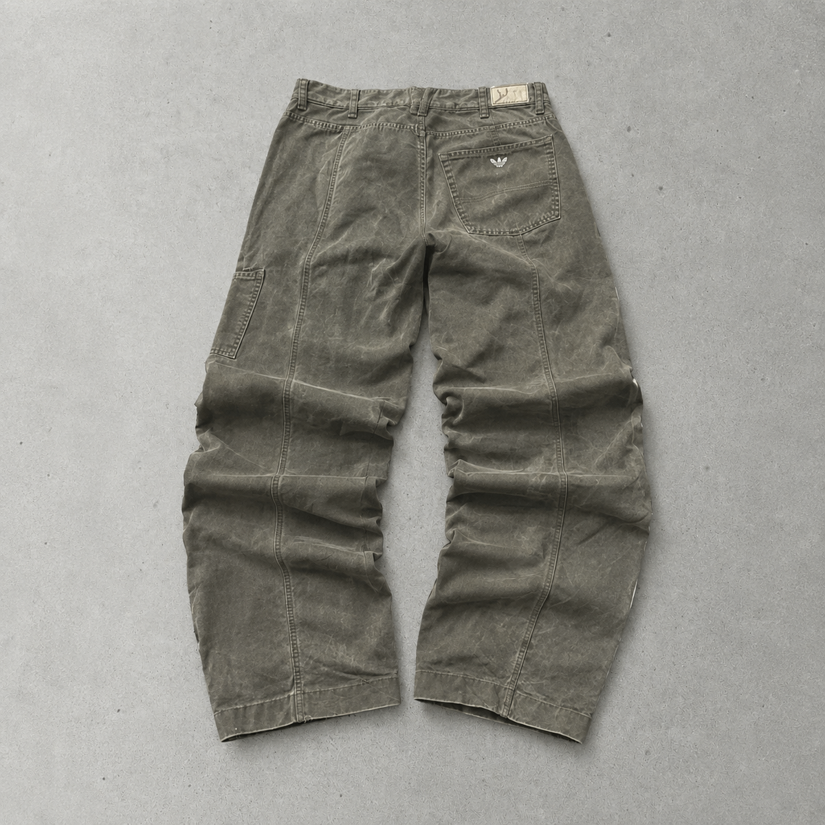 Vintage Armani Jeans Bootcut Jeans Khaki Rare (S)