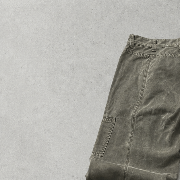 Vintage Armani Jeans Bootcut Jeans Khaki Rare (S)