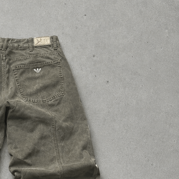 Vintage Armani Jeans Bootcut Jeans Khaki Rare (S)