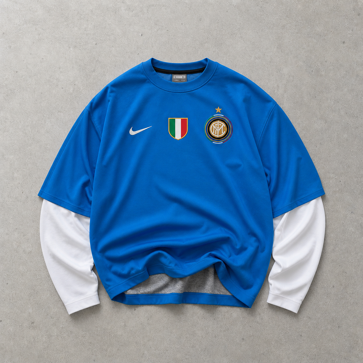 AC Milan Nike Windbreaker Blau, Weiß Limited (L) Stitched Logo