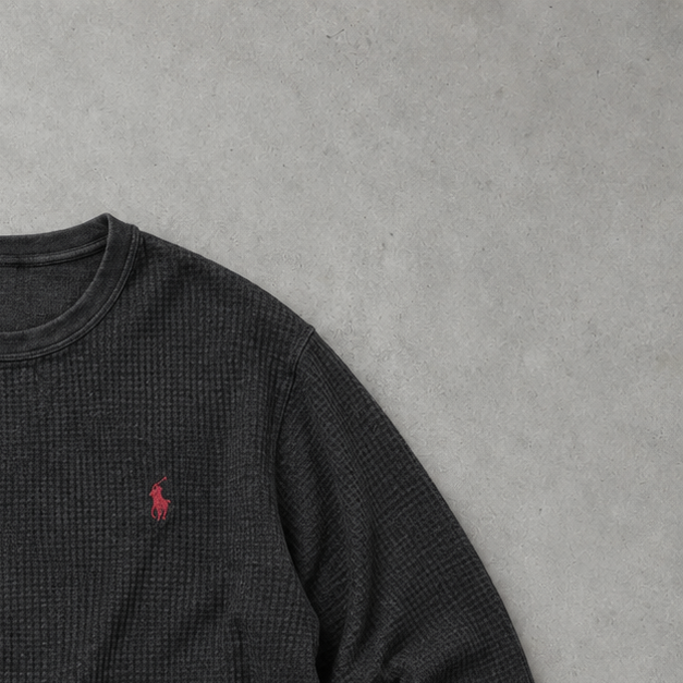 Polo Ralph Lauren Sweater Schwarz Rare (XXL) Stitched Logo