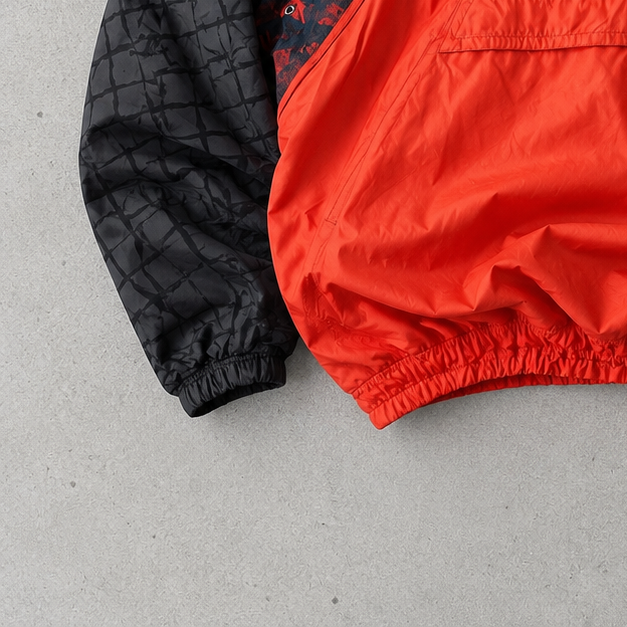 90s Y2K Nike Windbreaker Grey, Orange Limited (S)