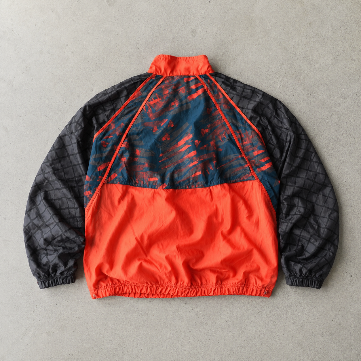 90s Y2K Nike Windbreaker Grey, Orange Limited (S)