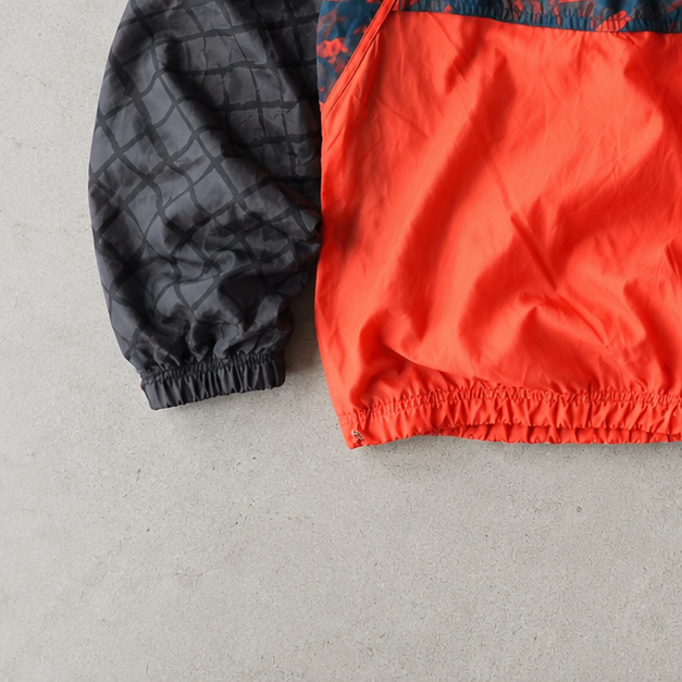 90s Y2K Nike Windbreaker Grey, Orange Limited (S)