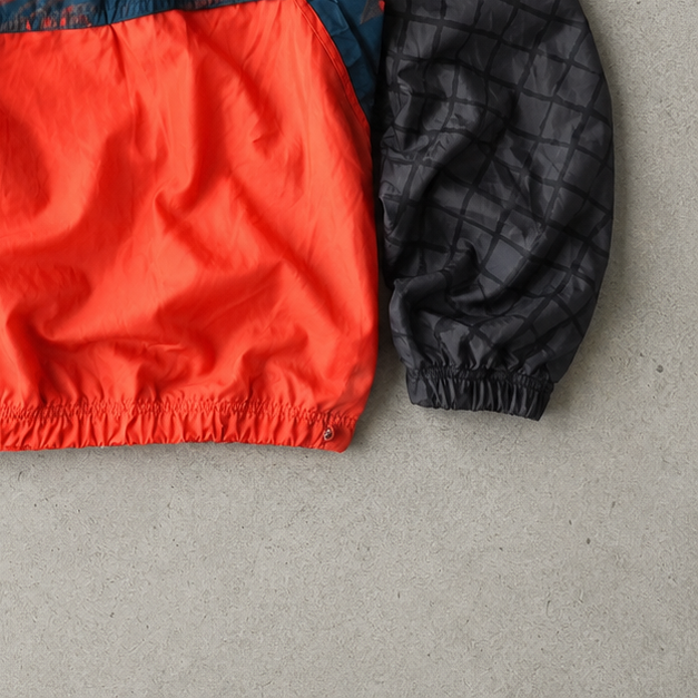 90s Y2K Nike Windbreaker Grey, Orange Limited (S)