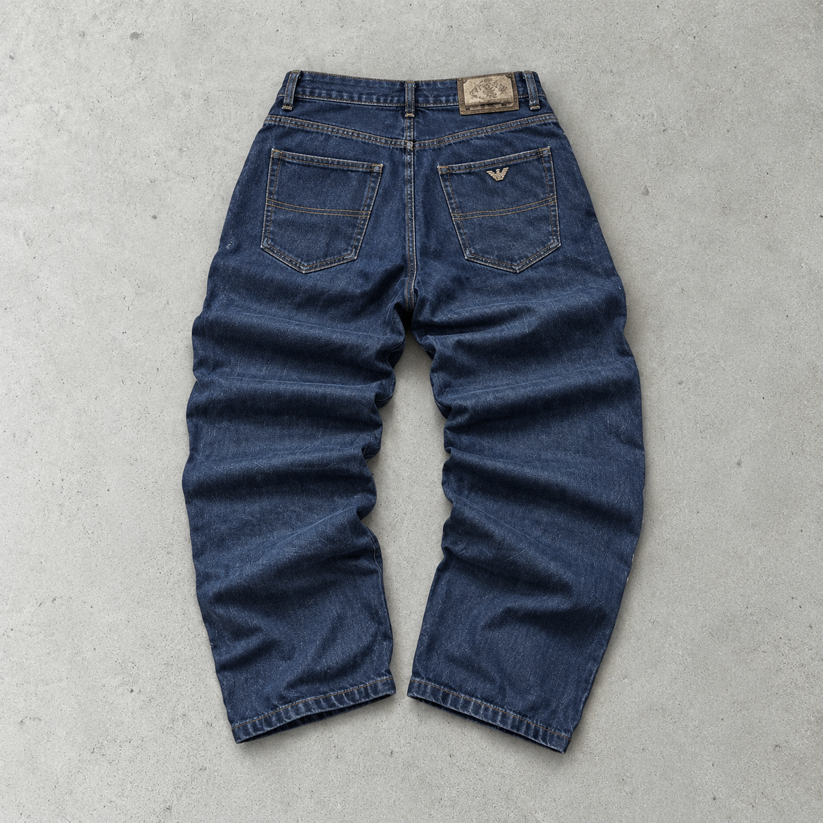 Y2K Armani Jeans Straight Fit Jeans Navy Limited (W34 | DE 50)