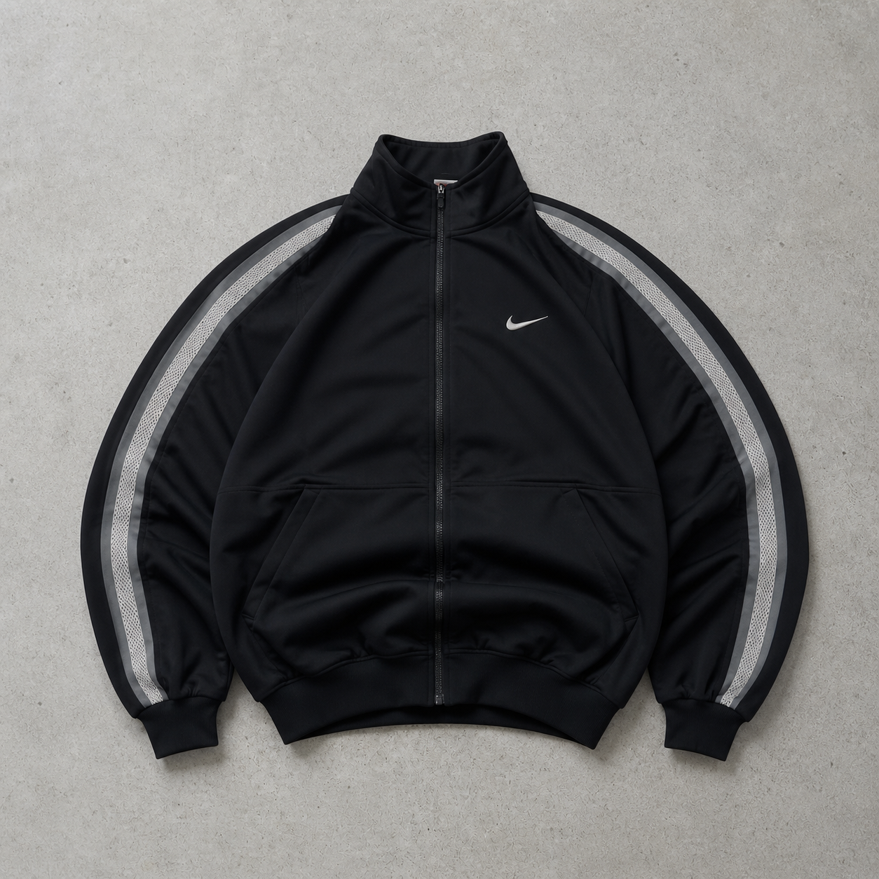 Y2K Nike Vest Schwarz Rare (L) Stitched Logo