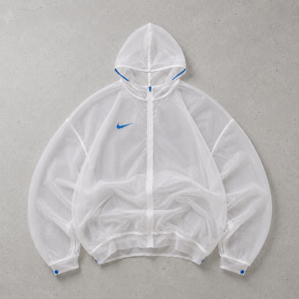 Nike Windbreaker Weiß, Klar Limited (L) Stitched Logo