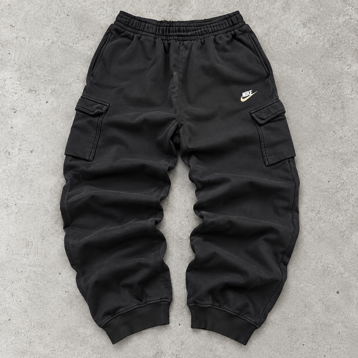Nike Tracksuit Black Rare Stitched Logo (L)