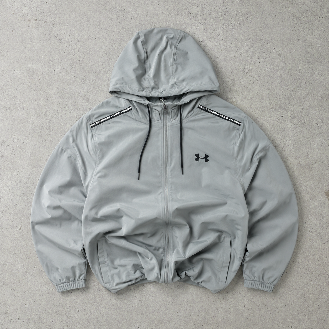 90s Y2K Under Armour Vest Silver / Gray Rare (M) Stitched Logo