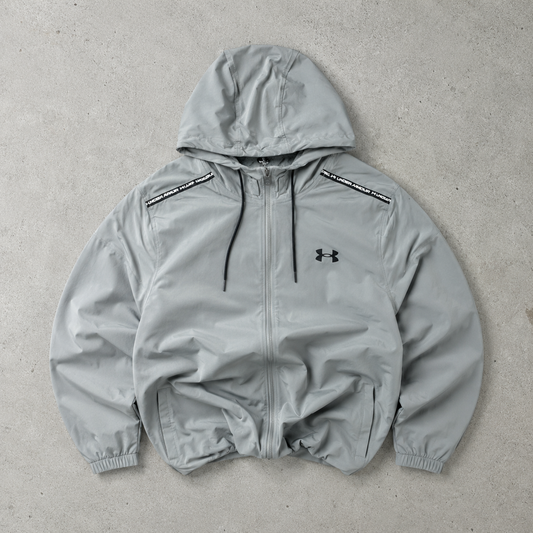 90s Y2K Under Armour Vest Silver / Gray Rare (M) Stitched Logo