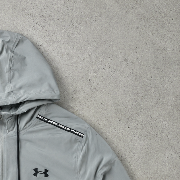 90s Y2K Under Armour Vest Silver / Gray Rare (M) Stitched Logo