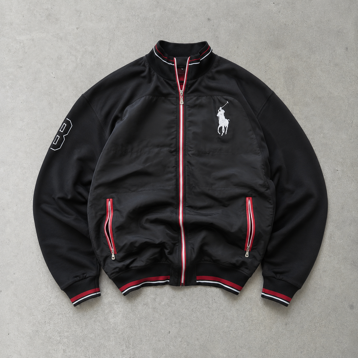Ralph Lauren Jacket Black Red Rare (XXL)