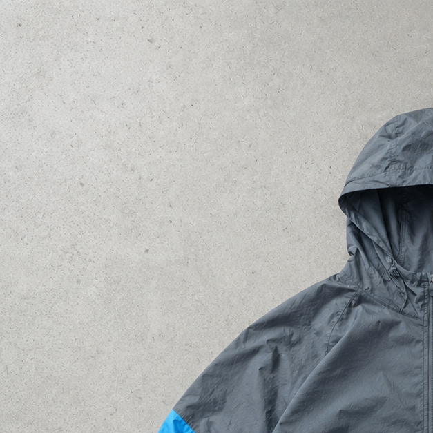 Nike Jacket Grey, Blue Rare (Size L)